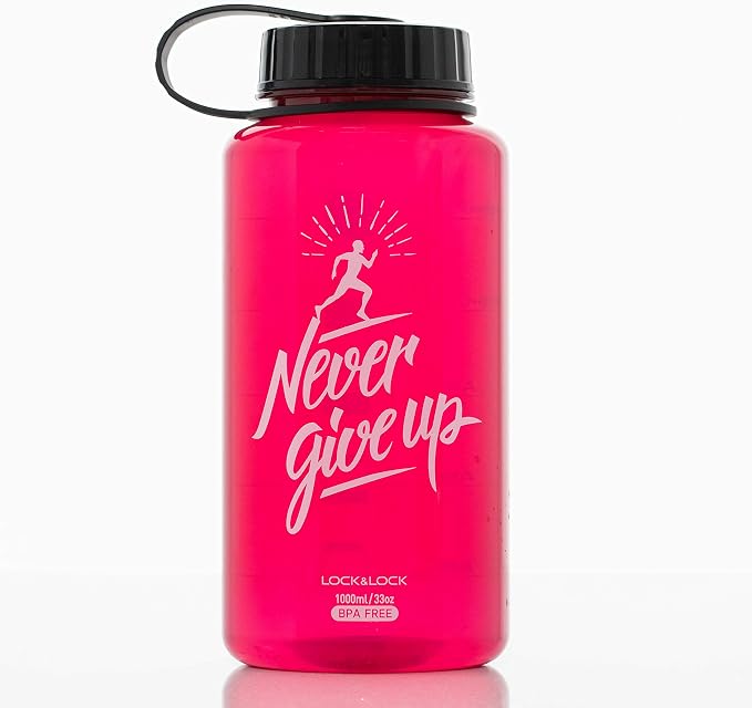 ABF610P-Lock & Lock Water Helper Bottle 1L Pink