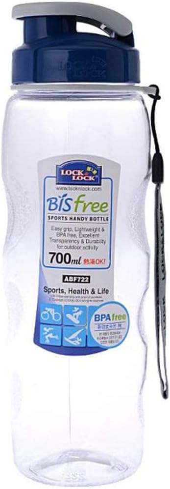 ABF721-Lock & Lock Water Bottle 500ml Blue/Transparent