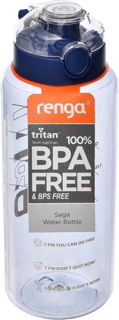 912138-Renga Saga Loop Colored Decorated
Tritan Water Bottle 1L Multi color