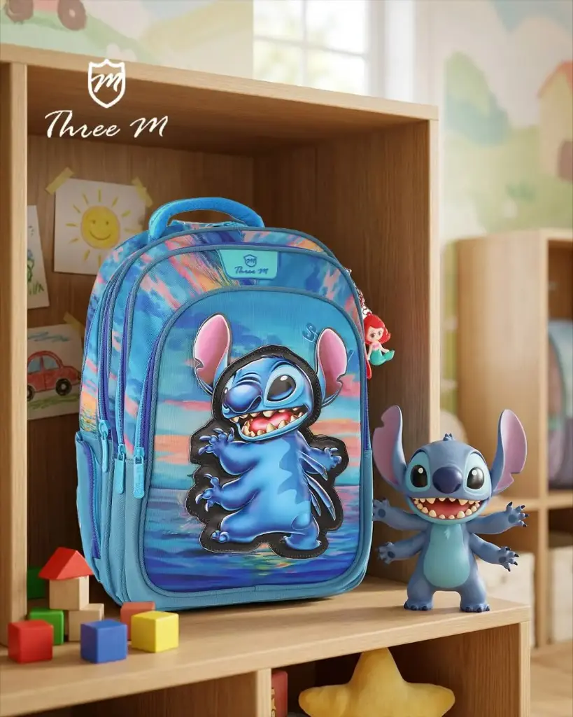  3M school bag 16 inches stitch blue  7694