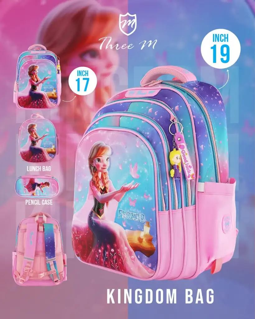  3M school bag 19 inches anna pink  7663