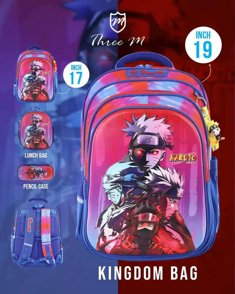  3M school bag 19 inches naruto blue  7663
