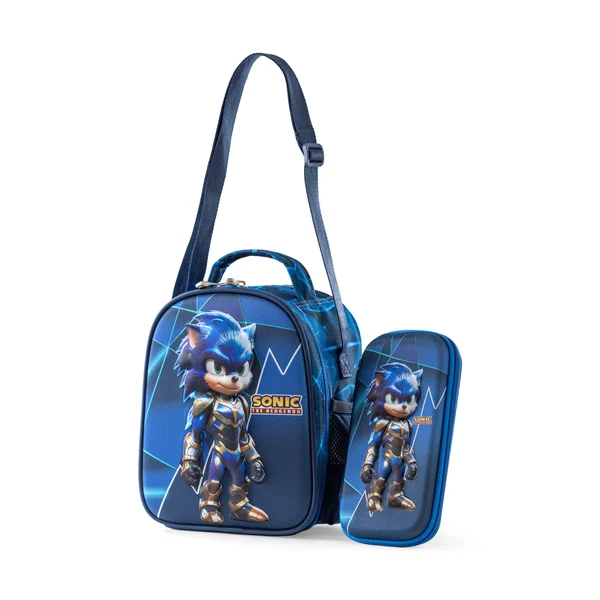 BAG B.Z   lunch bag & pencil case  (dark) blue sonic