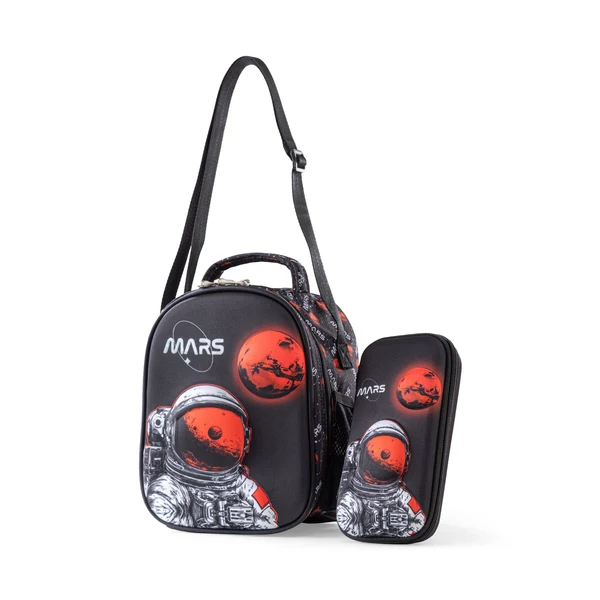 BAG B.Z   lunch bag & pencil case  (black) mars