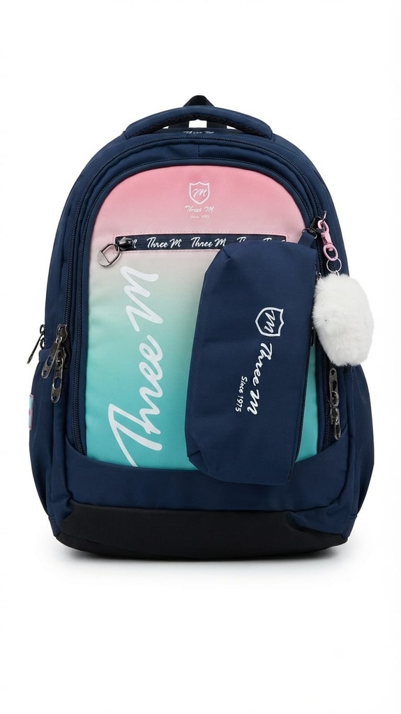 3M school bag navy blue 17 inches 8141