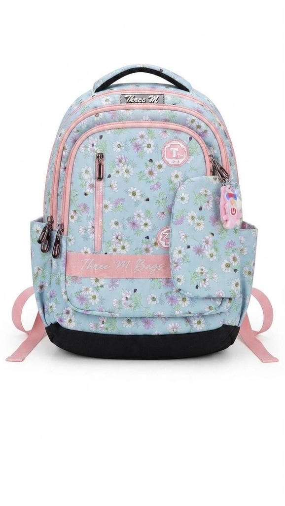 3M school bag flower green 17 inches 8165
