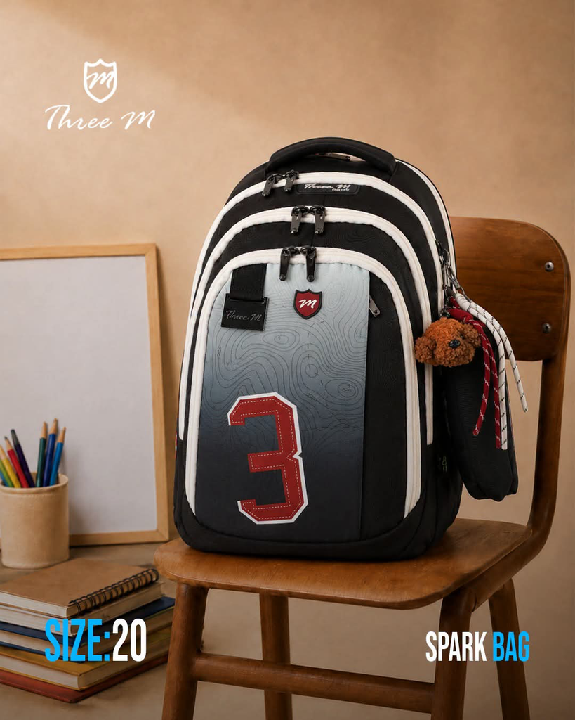 3M school bag black 20 inches 8127