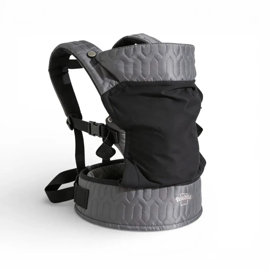 petit bebe baby carrier allure with adjustable hip support gray