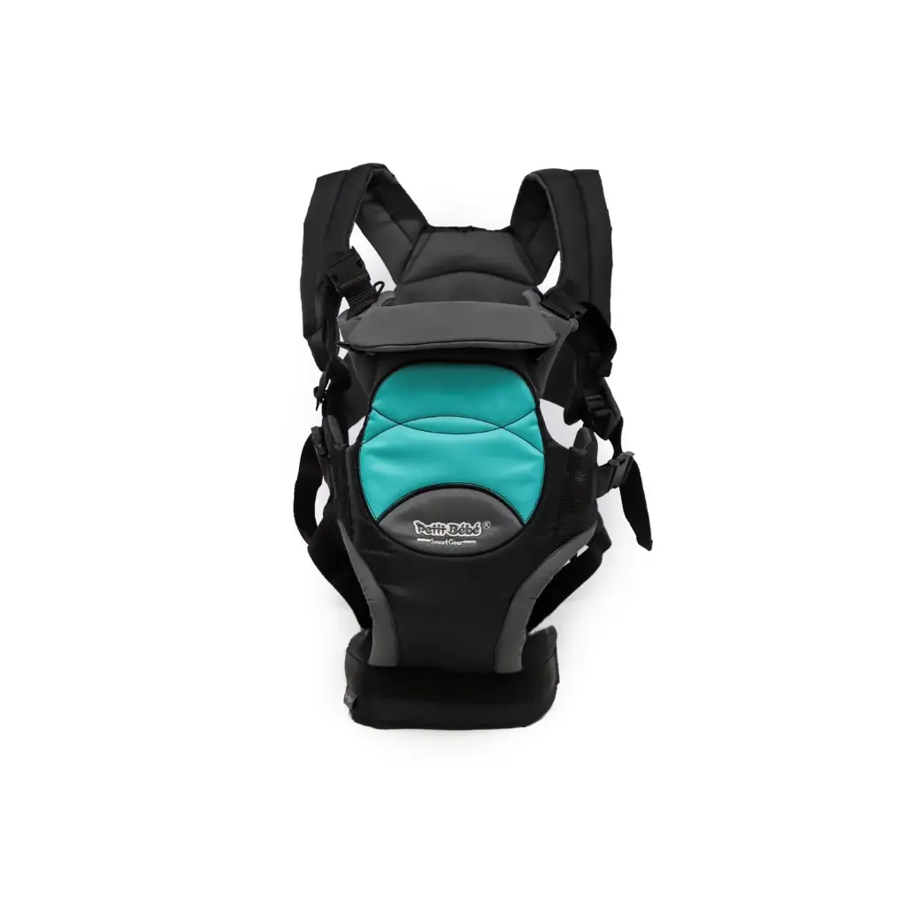 petit bebe baby carrier smart gear space agua green