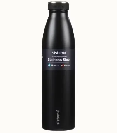 SISTEMA 750ML STAINLESS STEEL BOTTLE 