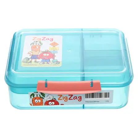 ZigZag Rectangular LUNCH BOX 1.65L Turquoise 