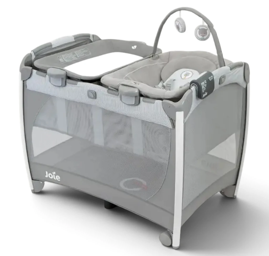 joie excursion change & bounce travel cot bed