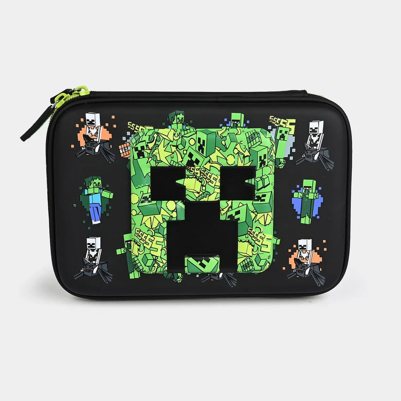 MINECRAFT Smiggle Hardtop 1-Zip Printed Pencil Case 2221