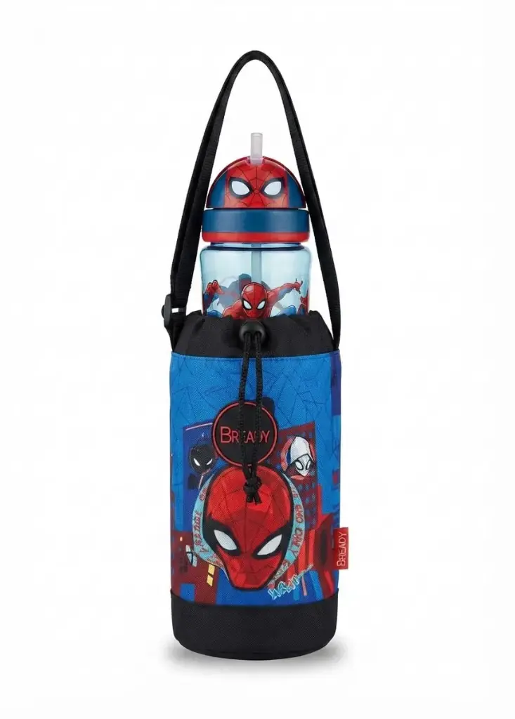 SPIDERMAN Be Ready Insulated Water Bottle Holder with Strap SP-6011