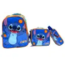 STITCH Amiral 3-in-1 Backpack Lunch Bag & Pencil Case Set ( (16) 6001