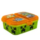 MINECRAFT XL MULTI COMPARTMENT RECTANGULAR SANDWICH BOX 40499 