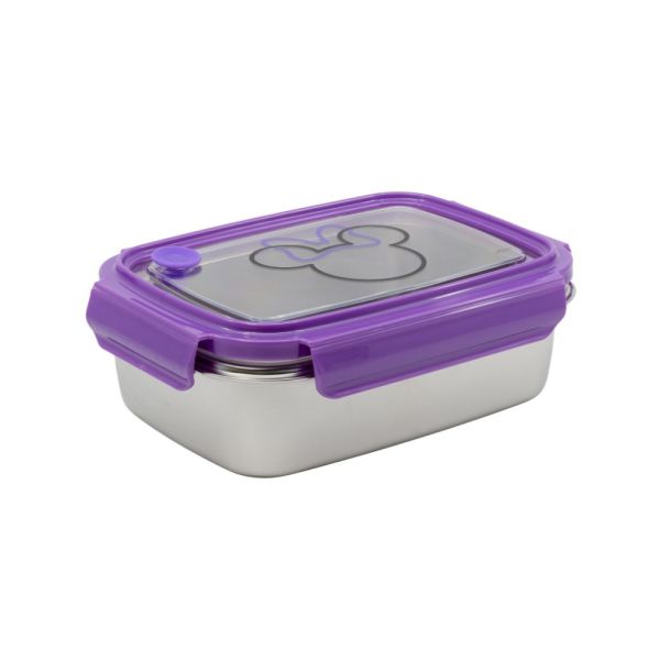 MINNIE STOR YOUNG ADULT STAINLESS STEEL RECTANGULAR SANDWICH BOX 1020ML 01040