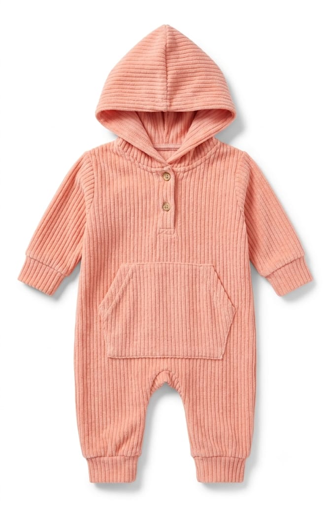 Ribbed velvet baby jumpsuit 38/024 
