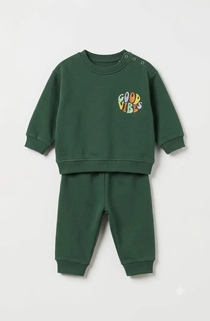 Good vibes embroidery clothing set 40/011 