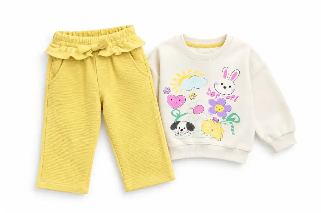 Girls' cotton outfit 6138