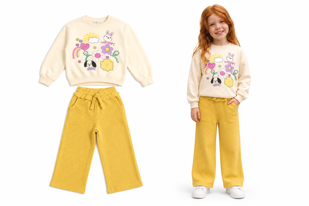 Girls' cotton outfit 6138