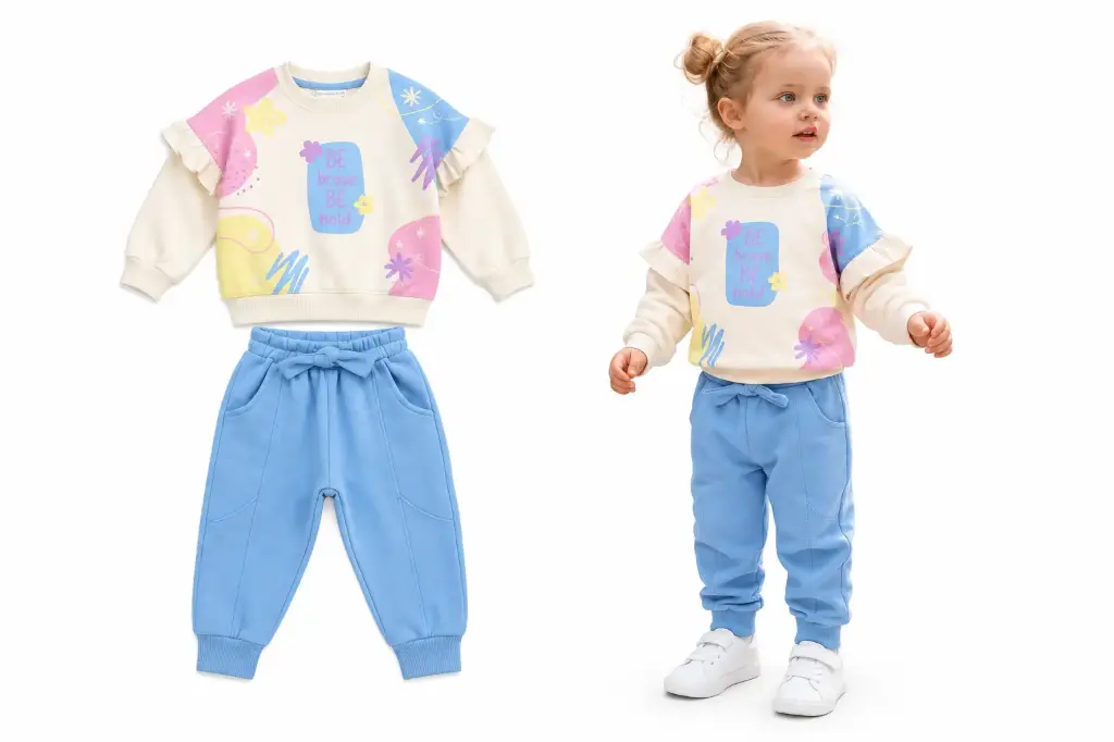 Girls' cotton outfit 4120
