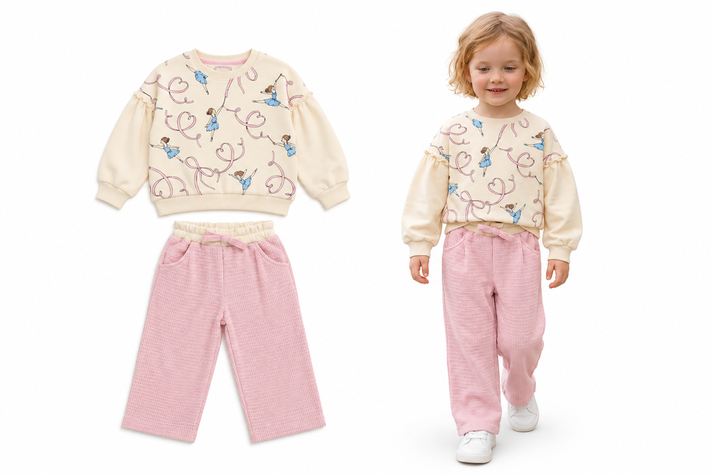 Girls' cotton outfit 6140