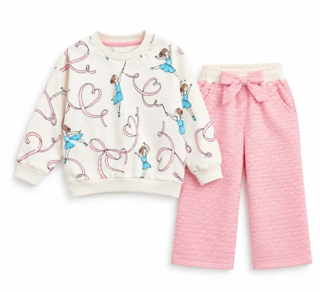Girls' cotton outfit 6140