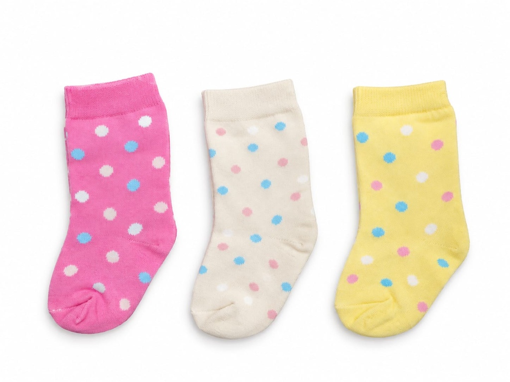 Kids Girls dotted Ankle Socks (Kitty)