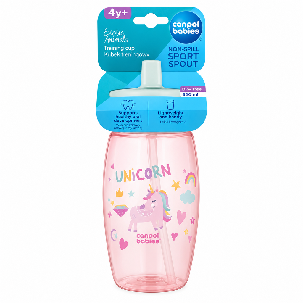Canpol babies Sport Cup with Foldable Spout 400 ml unicorn 56/618