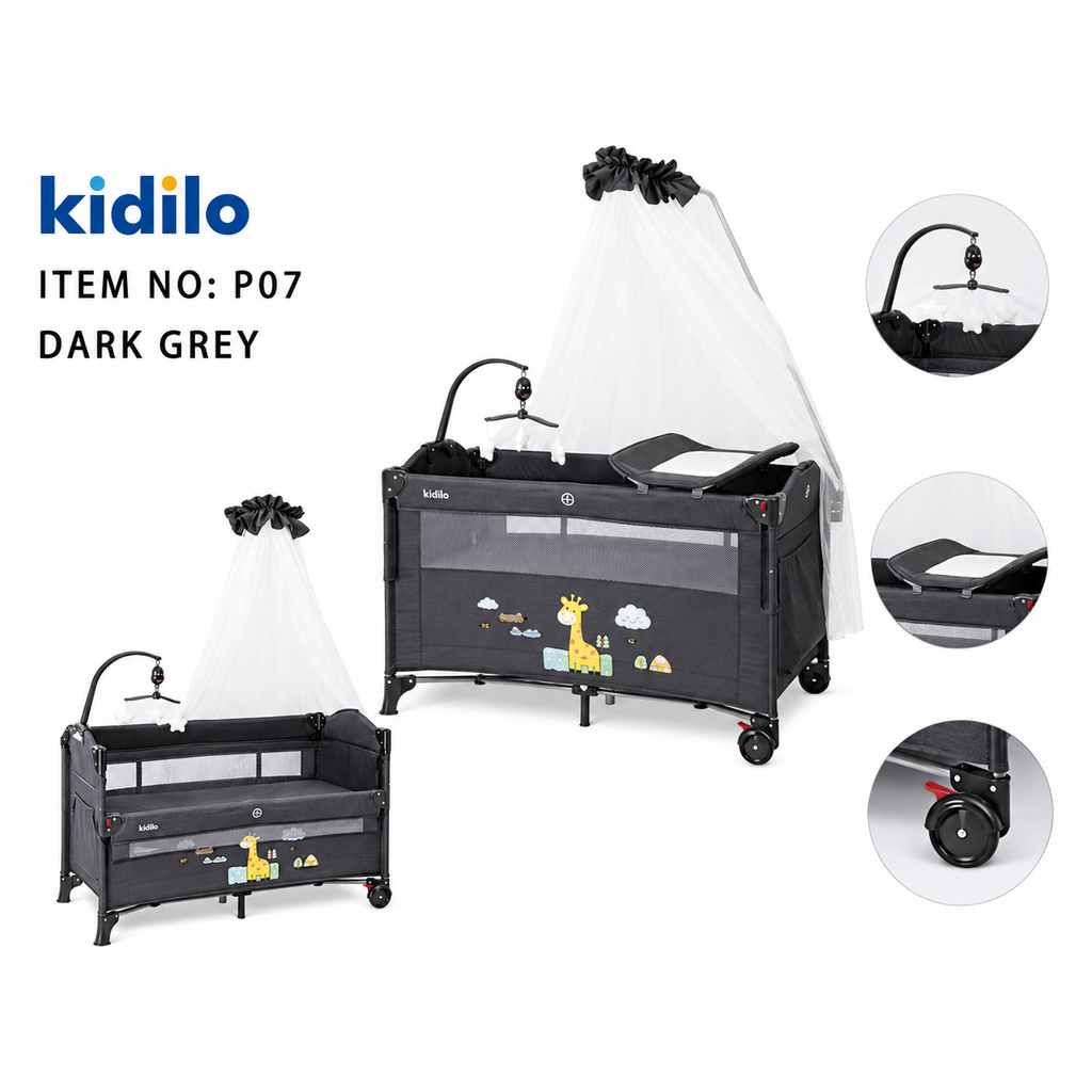 Kidilo P07 Travel Cot Bed 