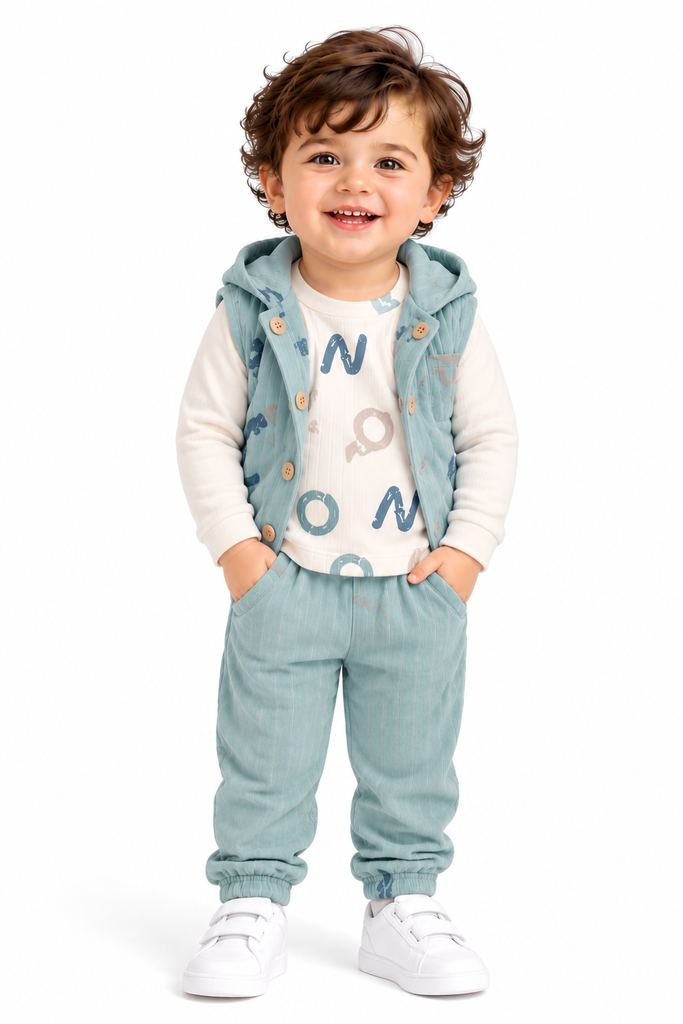 Full Moon pyjama vest velour moon 17621