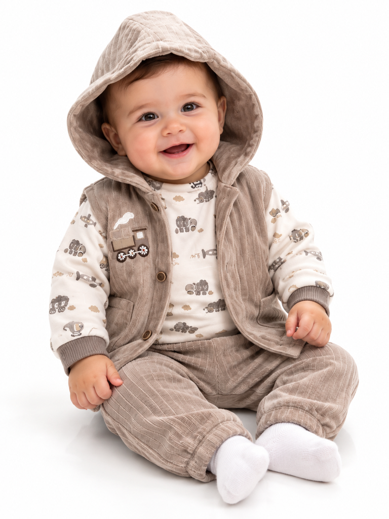 Full Moon pyjama vest velour travel 17589