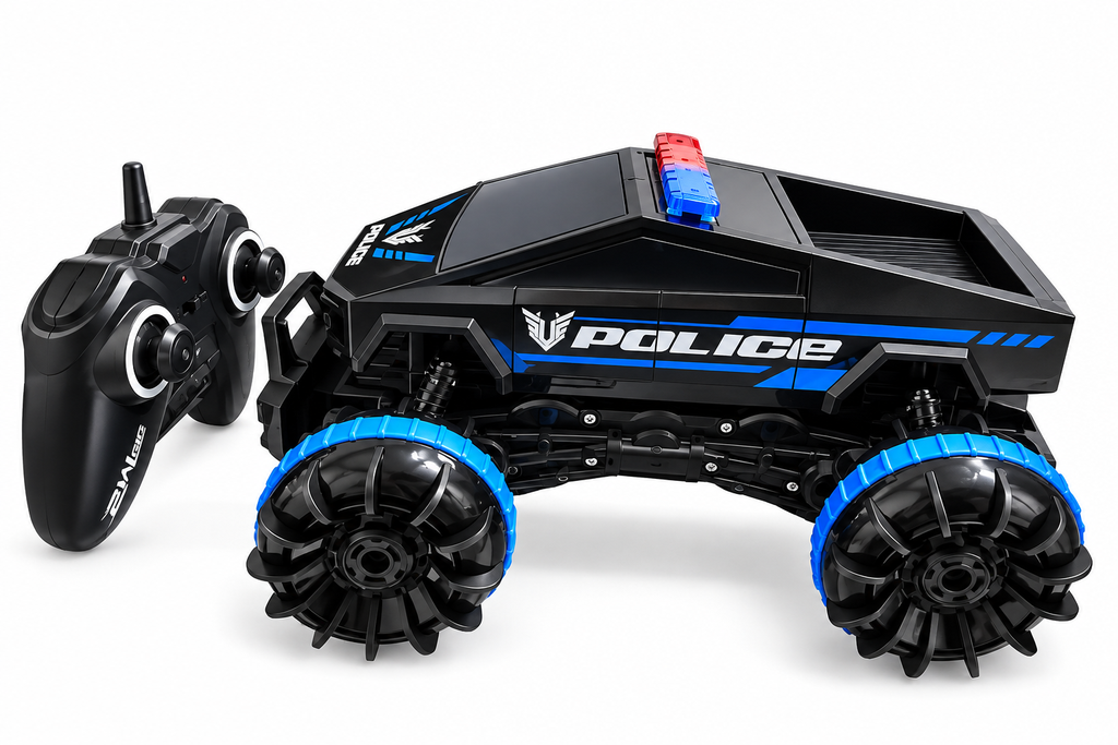 Amphibious R/C police car 666-868 sja