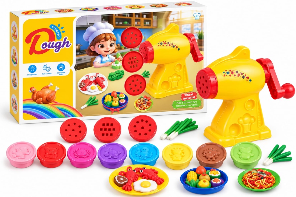 Colored Dough Wheat Material 9026