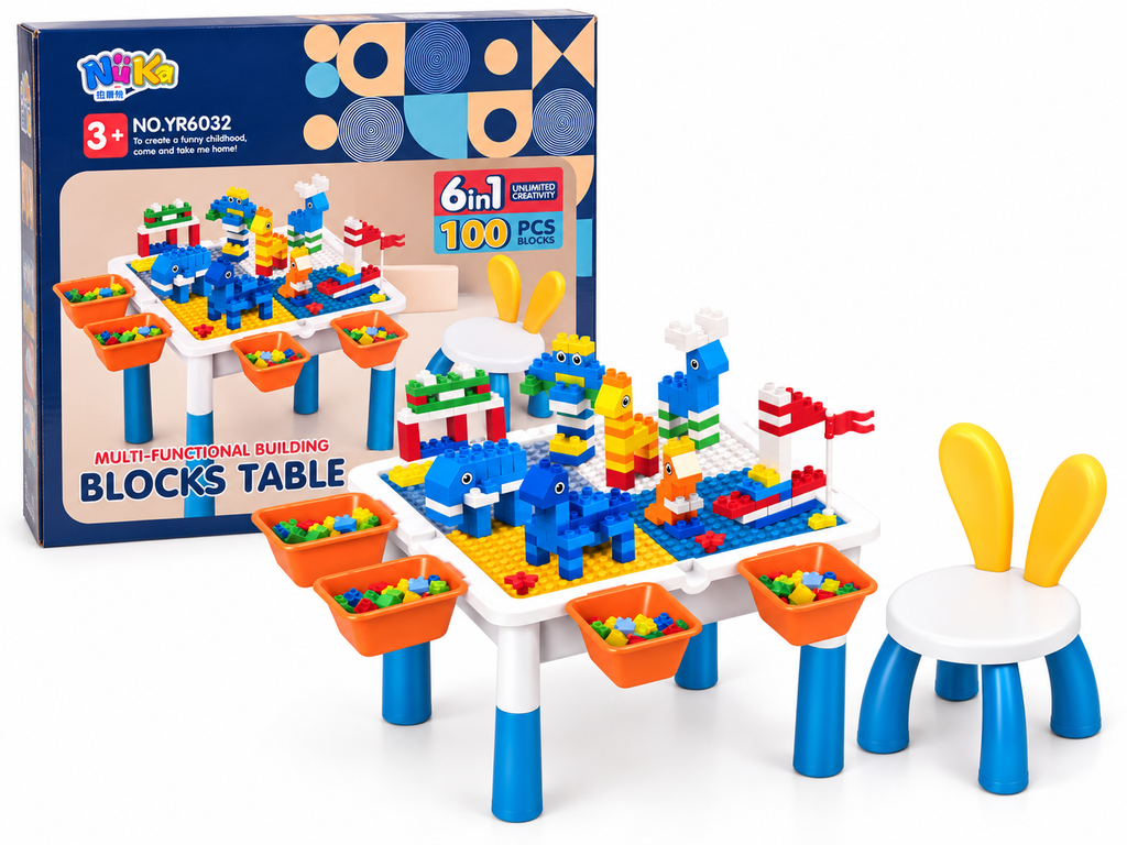 multi functional building blocks table 100pcs yr6032