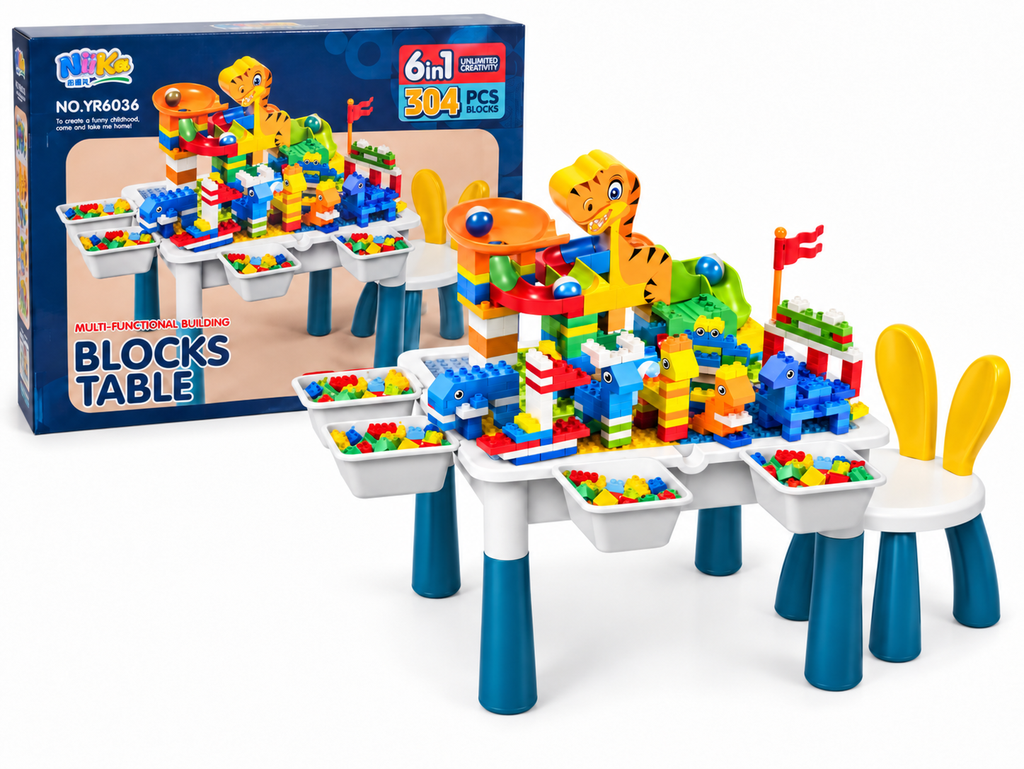 multi functional building blocks table 304pcs yr6036