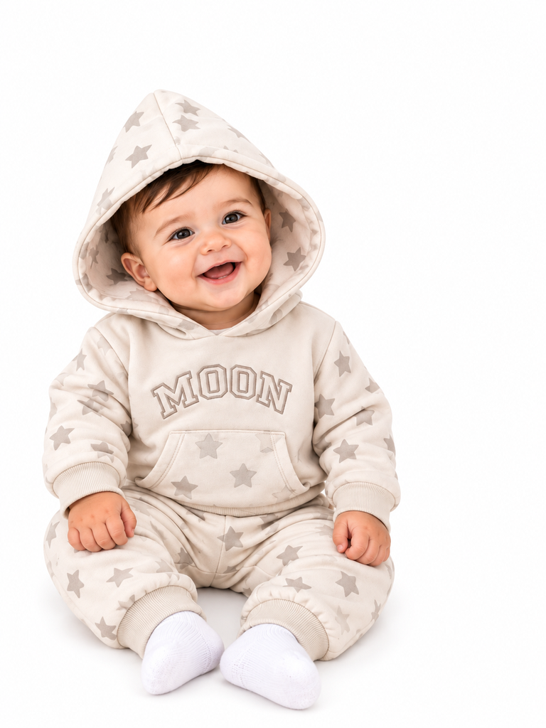Full Moon pyjama 2pcs hoody moon star 17594