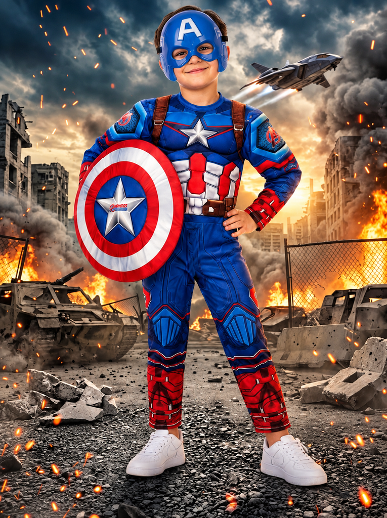 Captain America Costume 3D 1037/38/39