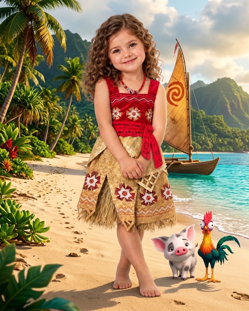 Moana Costume 3D 1197/98/99