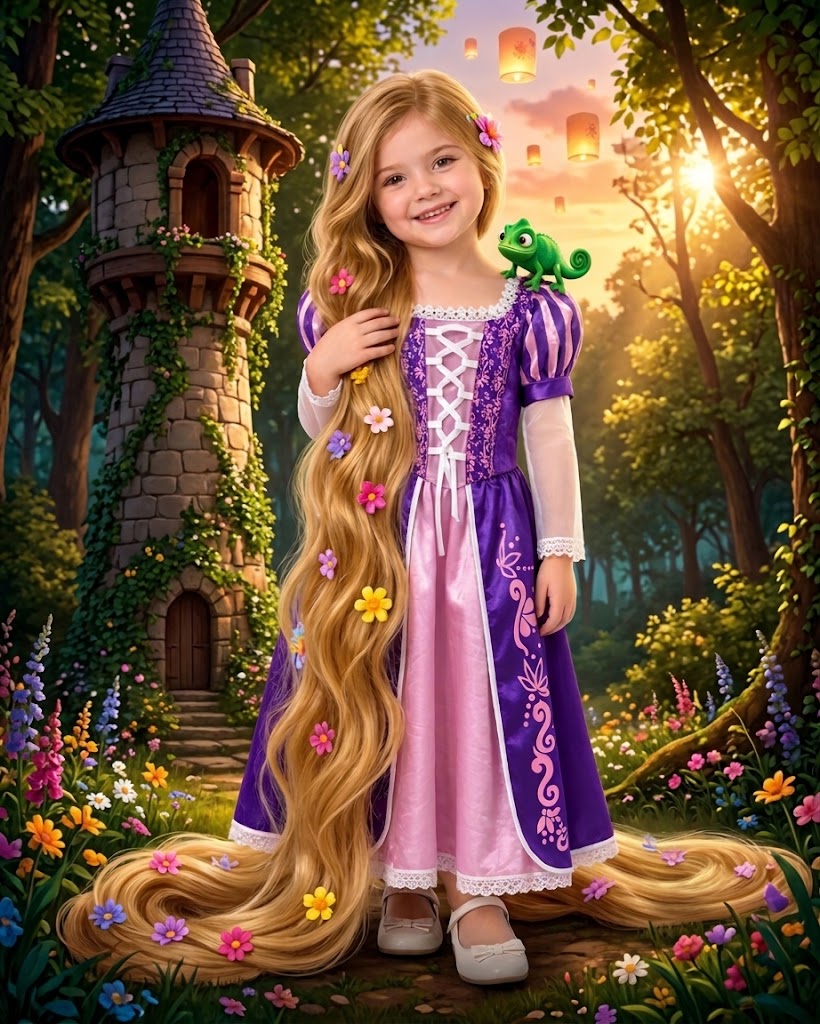 Rapunzel Costume 3D 1081/82/83