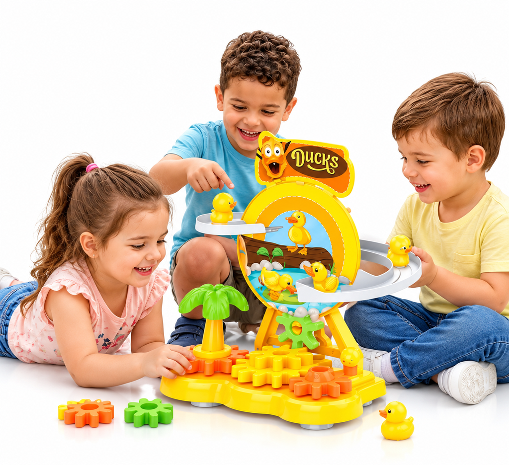 Ducks Ferris Wheel Track 2IN1 Electric/Hand Mode 88620D