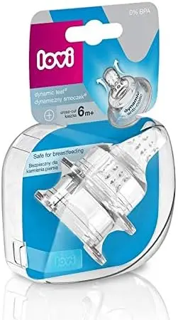 (+wide neck silicone teat lovi -cross cut (6m 18/723