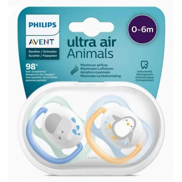 Philips Avent Pacifier Ortho Decorated 0-6m 2Pack 080/05 