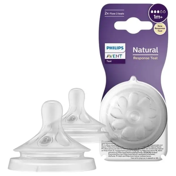 Philips Avent Natural Response Nipple 1M+ 2Pack 963/02