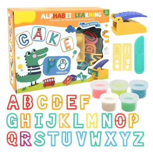 Alphabet learning clay in box A34-345 