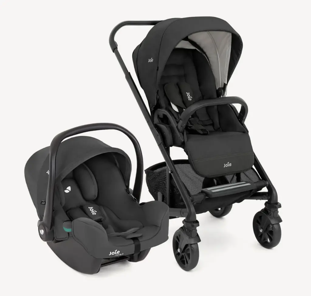 joie chrome travel system multi-mode pram and infant carseat