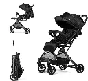Kidilo K8 Pro baby stroller, lightweight and equipped with a trolley handle for easy pulling after folding