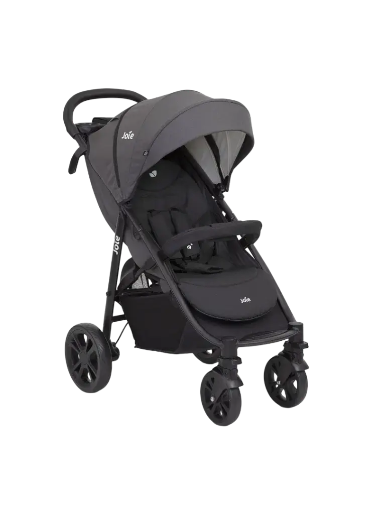 Joie Litetrax 4 Baby Stroller One-Hand Fold with All-Wheel Suspension and UPF 50+ Canopy
