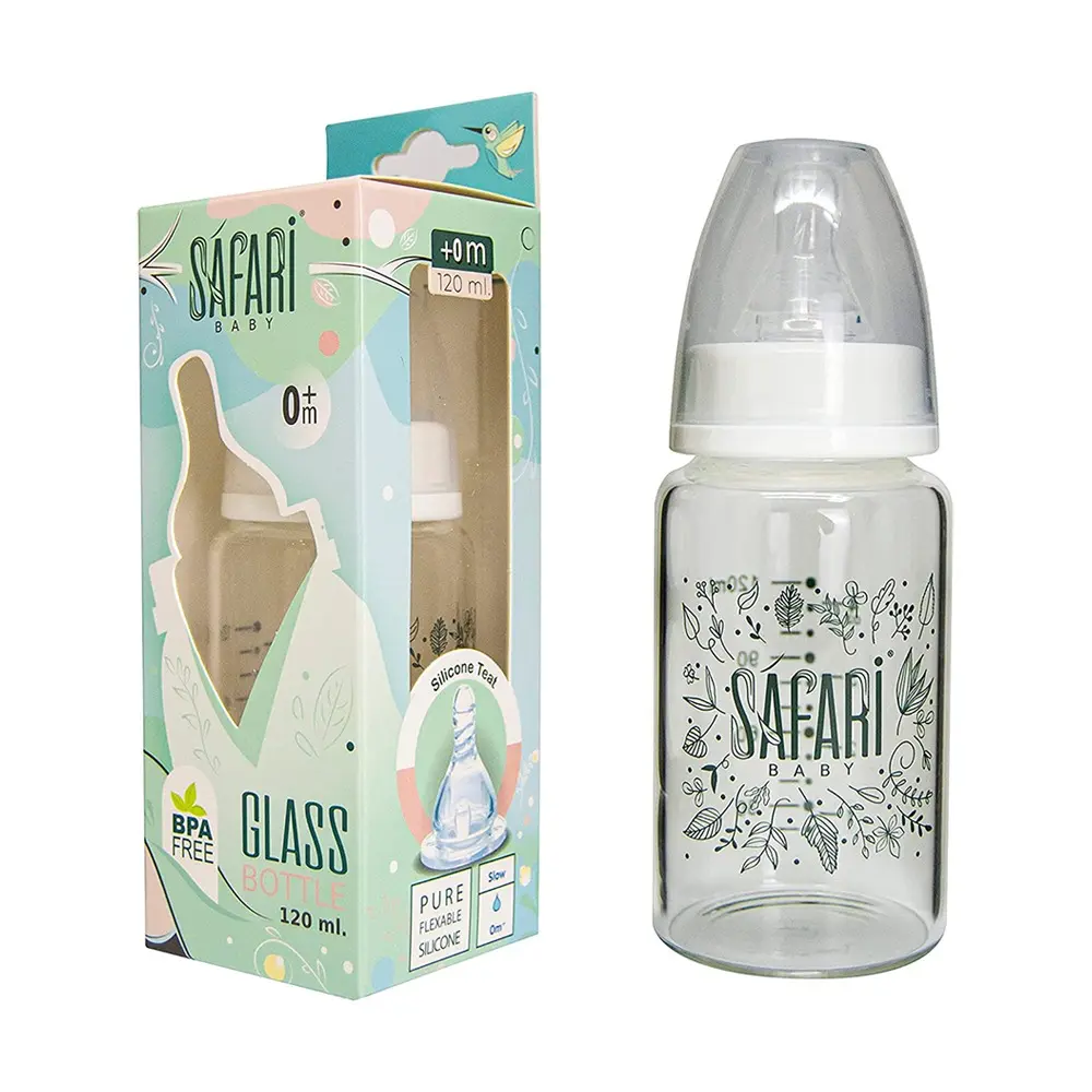 Safari glass bottle 120ml 1pcs +0m S480 